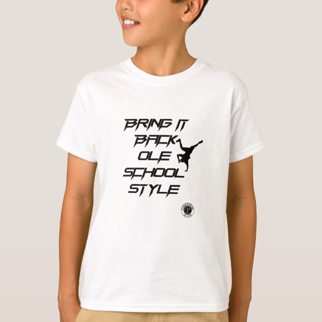 Ole School Stil T Shirt (Framsida)