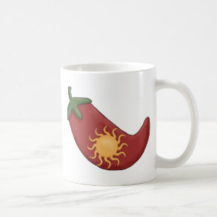 Ole! Sol stoppad röd Chilipeppar - Southwest Kaffemugg