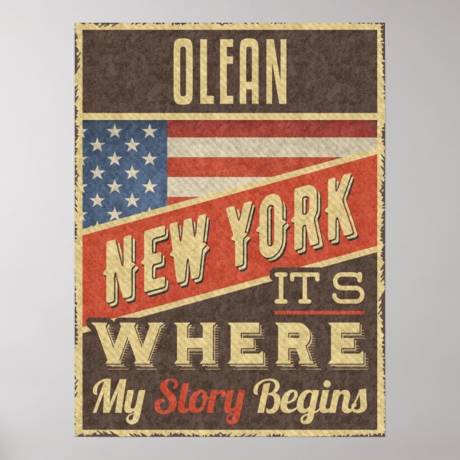 Olean New York Poster (Framsidan)