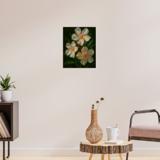 Oleander: Toxisk Elegans Impressionistisk Oljemåln Poster