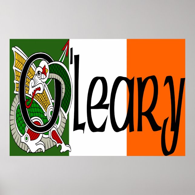 O'Leary Celtic Dragon Skriv ut Poster (Framsidan)