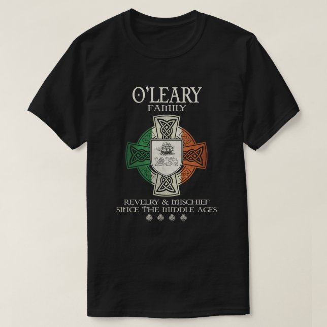 O'Leary Family Ireland O'Leary Surname T Shirt (Design framsida)
