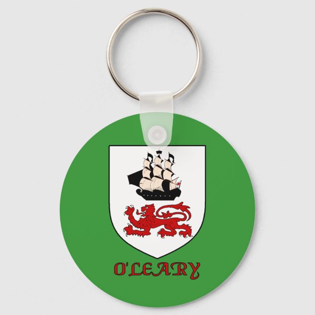 O'Leary Family Shield Keychain Nyckelring (Framsida)