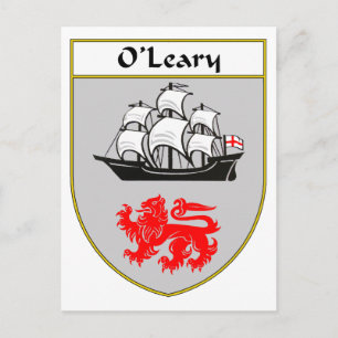O'Leary Jacka of Arm/Family Crest Vykort