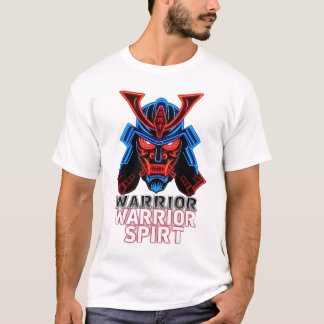 Oleash Warrior Spirit Electric Blue Samurai Tee
