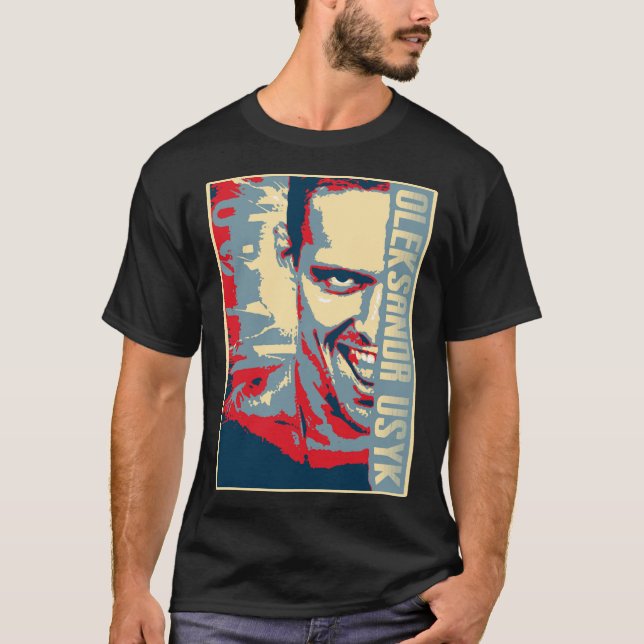 Oleksandr Usyk 2020 Tribute (Red) Classic T Shirt (Framsida)