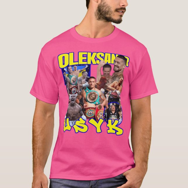 Oleksandr Usyk Vintagen Katt T Shirt (Framsida)