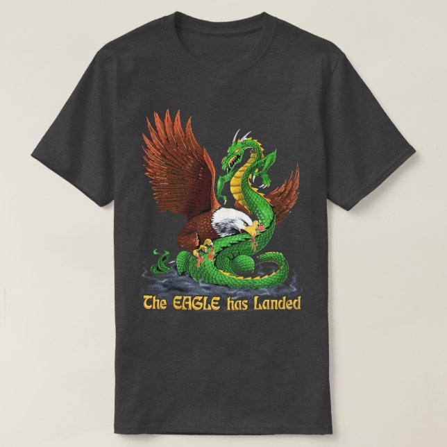Ölen har landat Fläkt T-skiftet T Shirt (Design framsida)