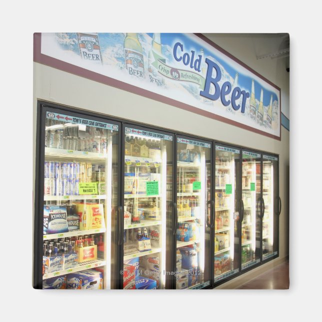 Ölen i en Iowa livsmedel-butik. 2 Magnet (Framsidan)