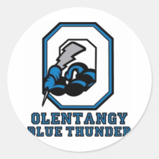 Olentangy Blue Thunder Stickers Runt Klistermärke