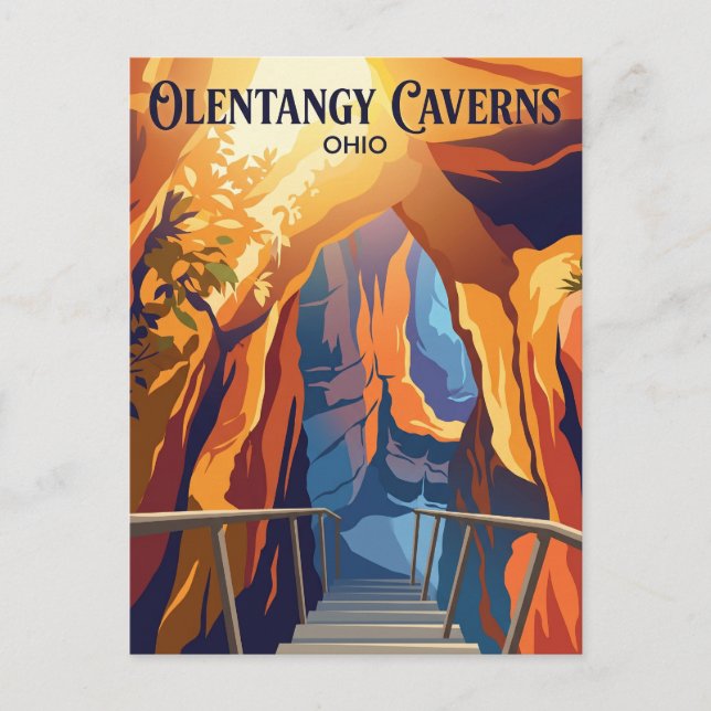 Olentangy Caverns USA Vykort (Framsida)