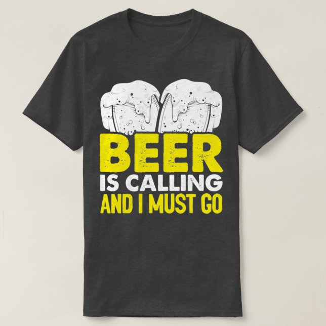 Ölet kallar och jag måste gå t shirt (Design framsida)