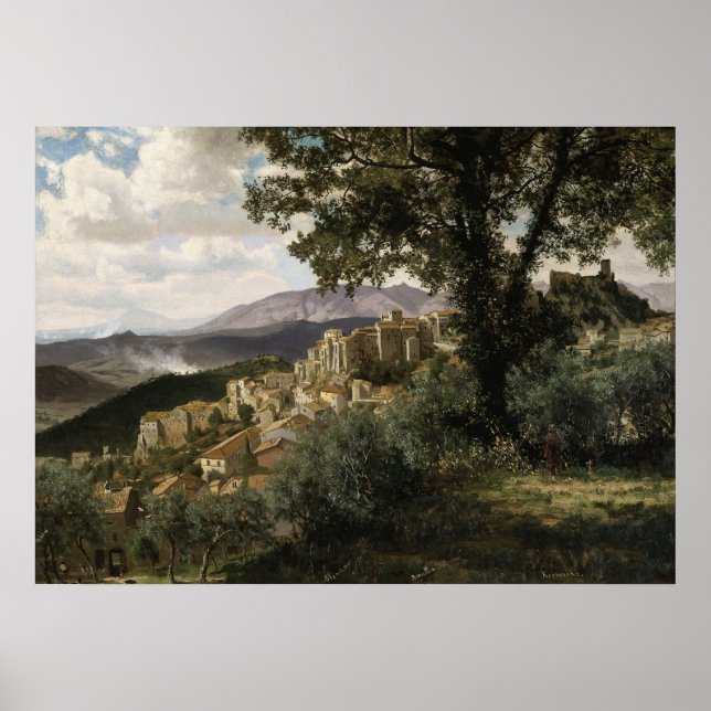 Olevano (1856-57) Albert Bierstadt Poster (Framsidan)
