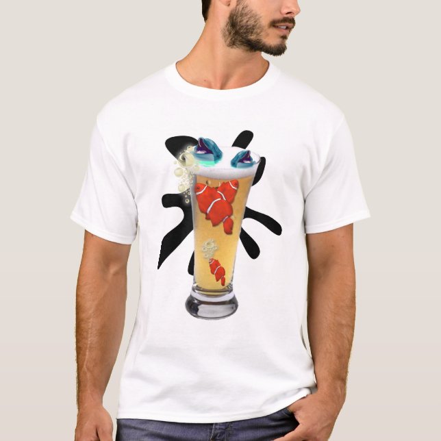 Ölfiskeskjorta Tee Shirt (Framsida)