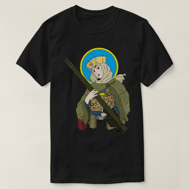 Olga av Kiev ukrainsk saint med en stinger T Shirt (Design framsida)
