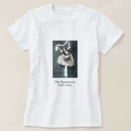 Olga Spessivtseva Rysk Ballerina T-Shirt