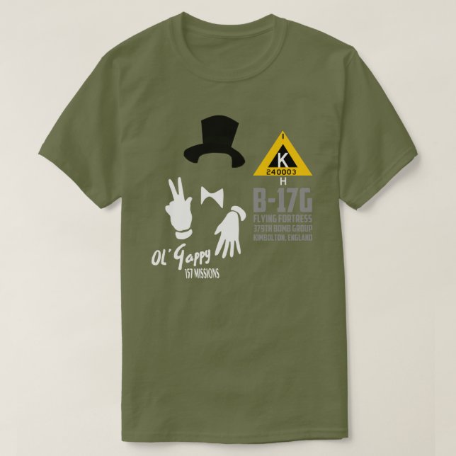 Ol'Gappy B-17 T-shirt (Design framsida)