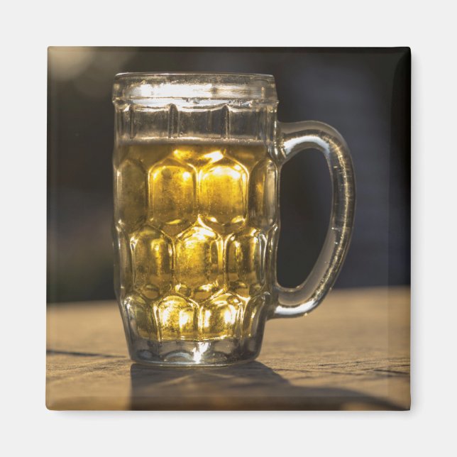 Ölglas dryck närbild, Indien Magnet (Framsidan)