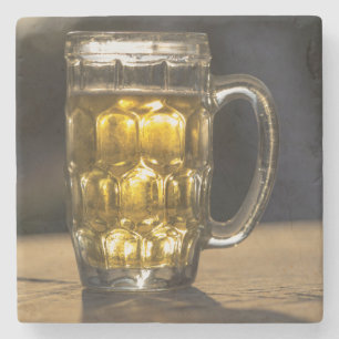 Ölglas dryck närbild, Indien Stenunderlägg