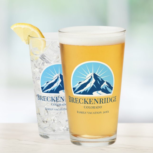 Ölglas från skidorten Breckenridge Colorado Glaskopp (Skapare uppladdad)