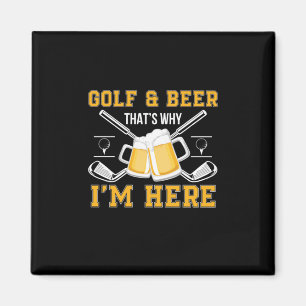 Ölgurk Golf Och Öl Födelsedag Magnet
