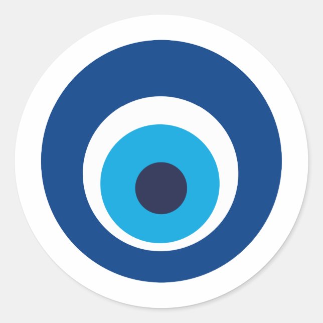 olho grego runt klistermärke (Framsida)