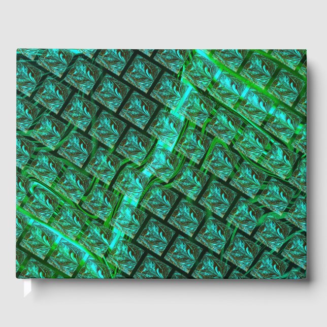 Olhos azuis enquadrados, imagem riscada, borrada gästböcker (Framsida)