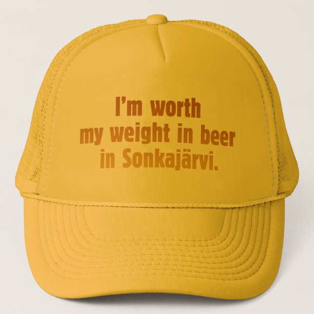 Ölhustru gul mössa truckerkeps (Framsida)
