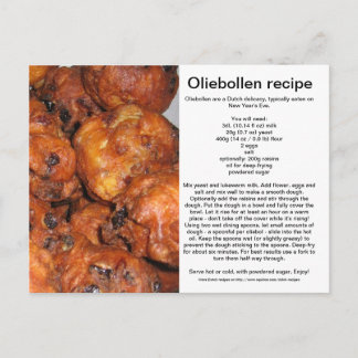 Oliebollen Vykort