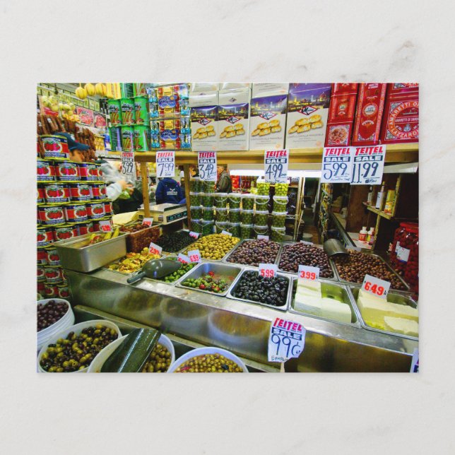 Olife & Cheese på Arthur Avenue-vykort Vykort (Framsida)