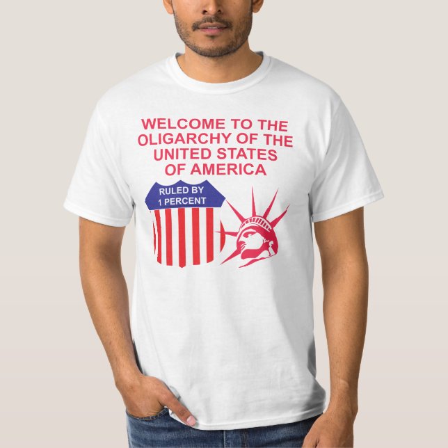 Oligarki av USA Tee Shirt (Framsida)