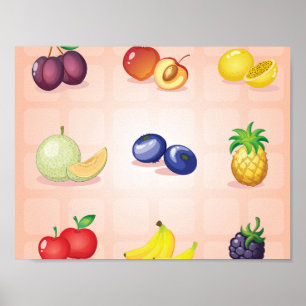Olik fruktaffisch poster