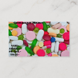 Olik pill/medikament visitkort