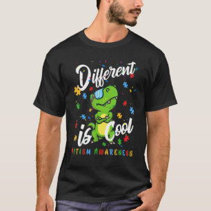 Olika Är Coolt Autism Acceptans Dinosaurie Trex P T Shirt