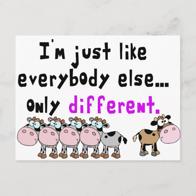 Olika Autism Vykort (Framsida)