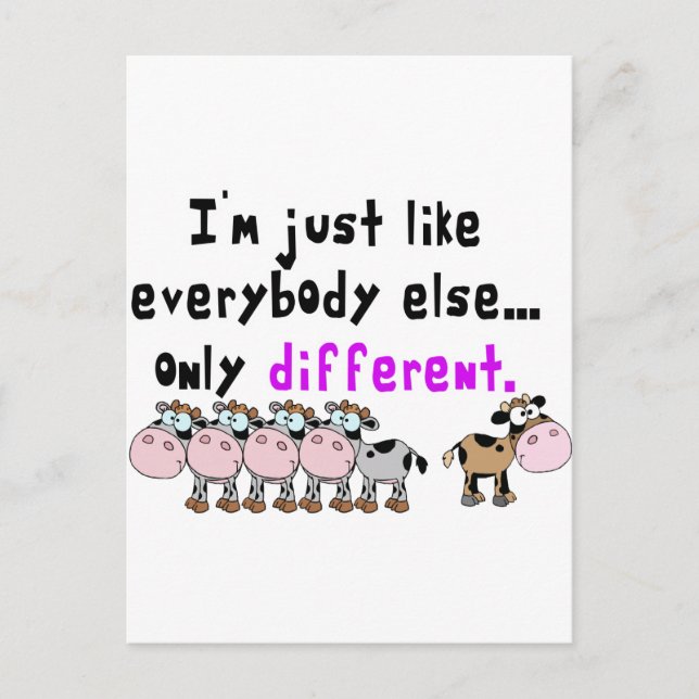 Olika Autism Vykort (Framsida)