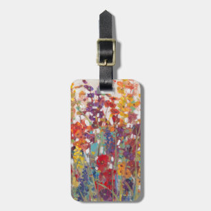 Olika blommor bagagebricka