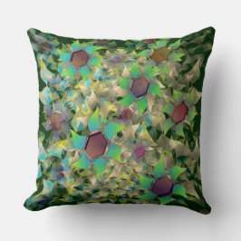 Olika blommor i färgaden åldras, på grönt kudde