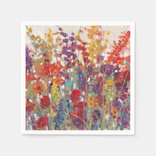Olika blommor pappersservett (Framsidan)