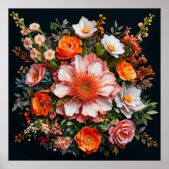 Olika blommor poster (Framsidan)