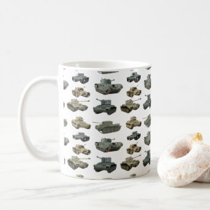 Olika brittiska WW2-Tanker Kaffemugg