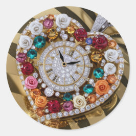 Olika dekaler runt klistermärke