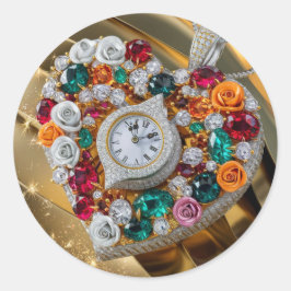 Olika dekaler runt klistermärke