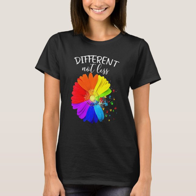 Olika Delara muskel, minst Awa för autism T Shirt (Framsida)