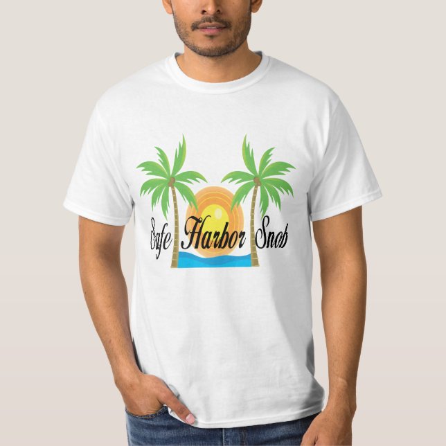 Olika designer för säker hamnsnobb t-shirt (Framsida)