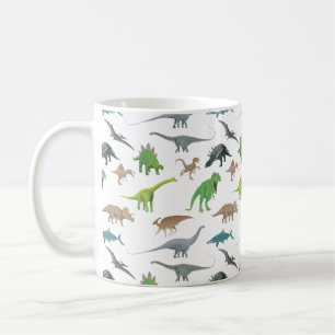 Olika dinosaurier Mönster Kaffemugg