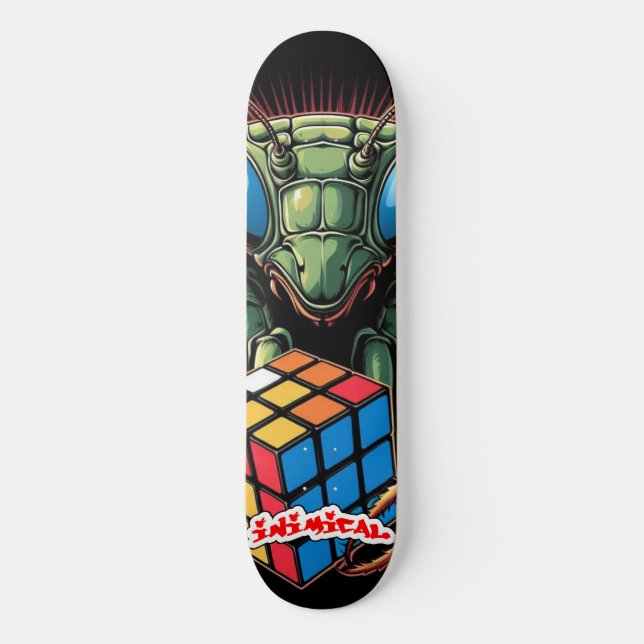 Olika djurarter mini skateboard bräda 18,5 cm (Framsida)