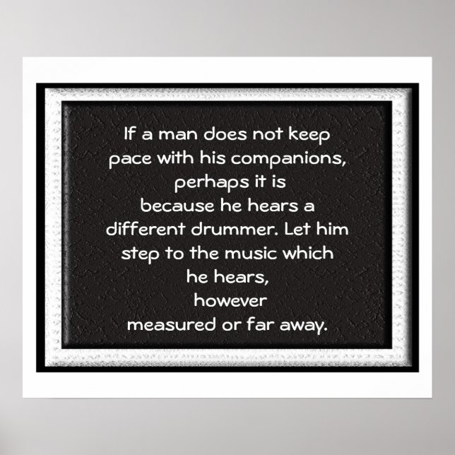 Olika Drummer - Poster offert (Framsidan)