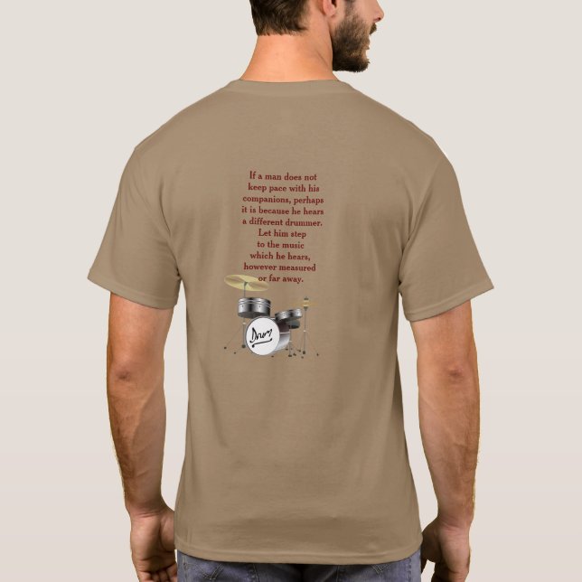 Olika Drummer - T-shirt (Baksida)
