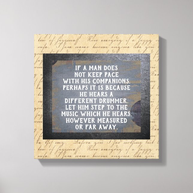 Olika Drummer - Utskrift av arbetsytekonst Canvastryck (Framsida)